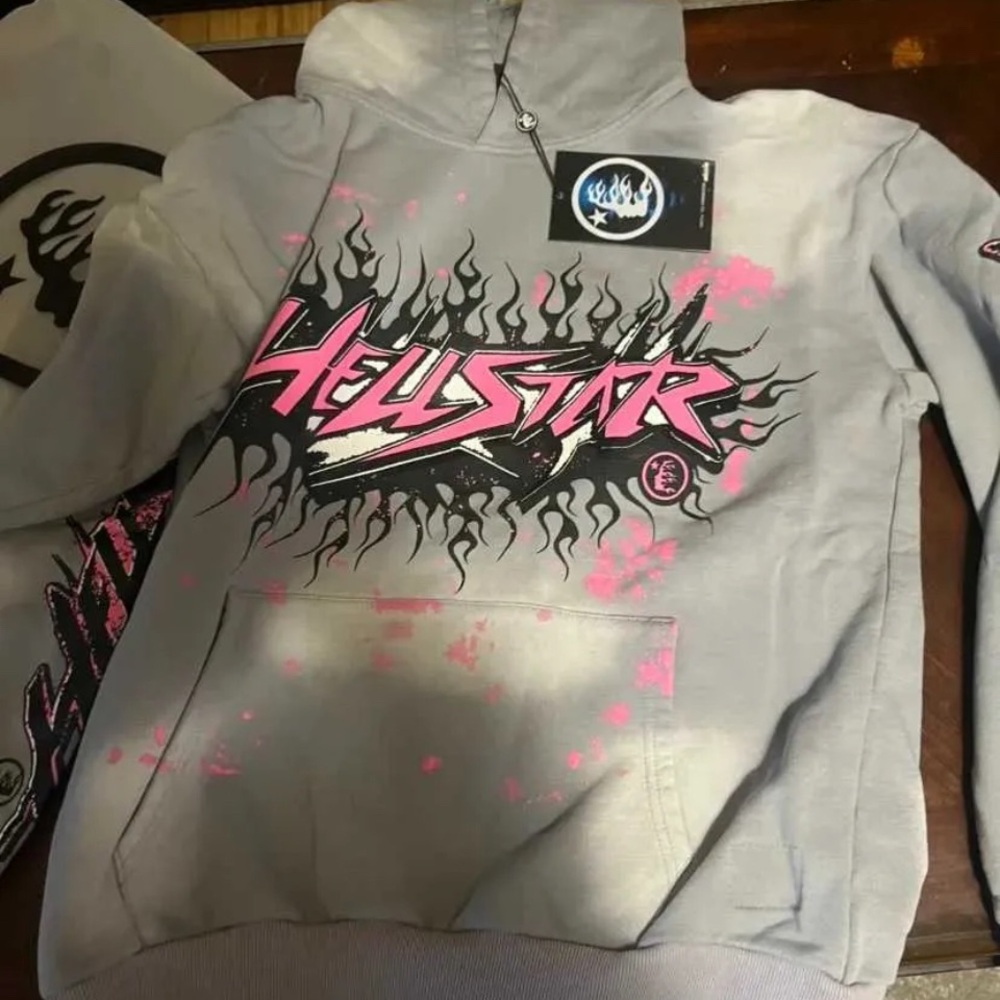 Hellstar Gray And Pink Performance Jacket - image 1